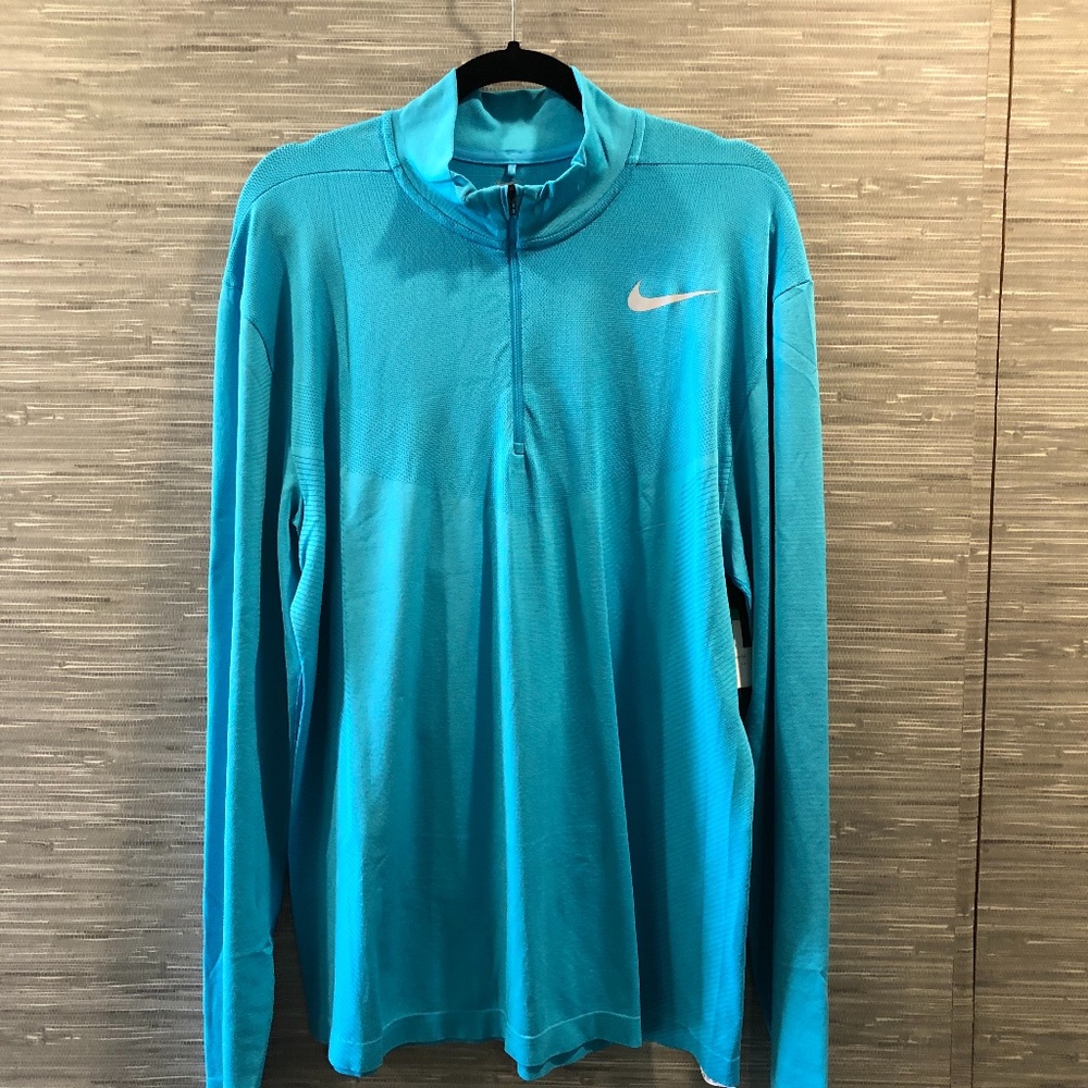 Blue Nike Dri-Fit Long Sleeve Pullover Sz XL  NWT